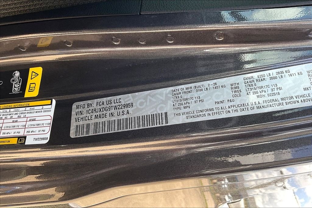 New 2026 Jeep Wrangler Willys 4D Sport Utility