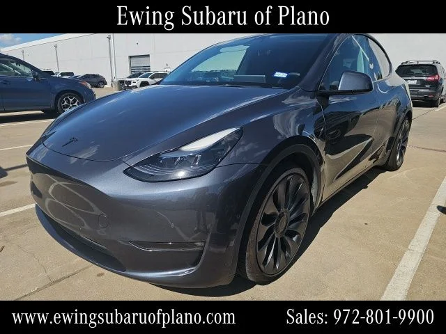 Used 2022 Gray Tesla Performance image 2