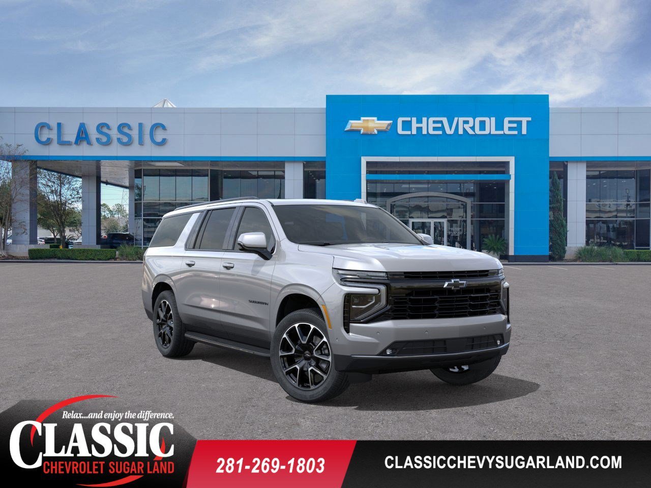 2026 Chevrolet Suburban RST Gray at Classic Elite Chevrolet Sugar Land
