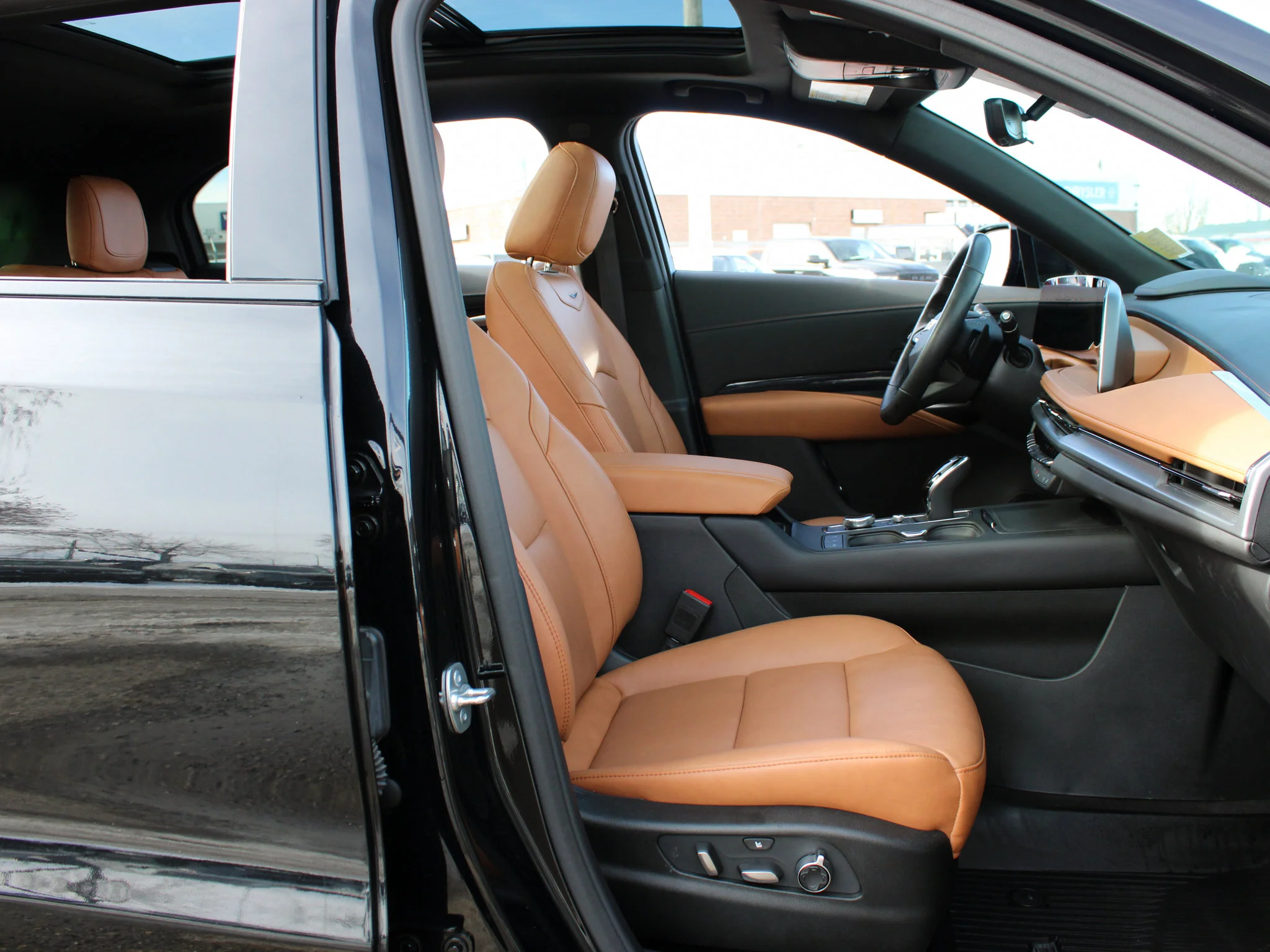 Certified Used 2024 Black Cadillac AWD Sport * 3M PPF | Winter Tires | Adaptive Cruise | Brown Leather | Head-Up Display image 23