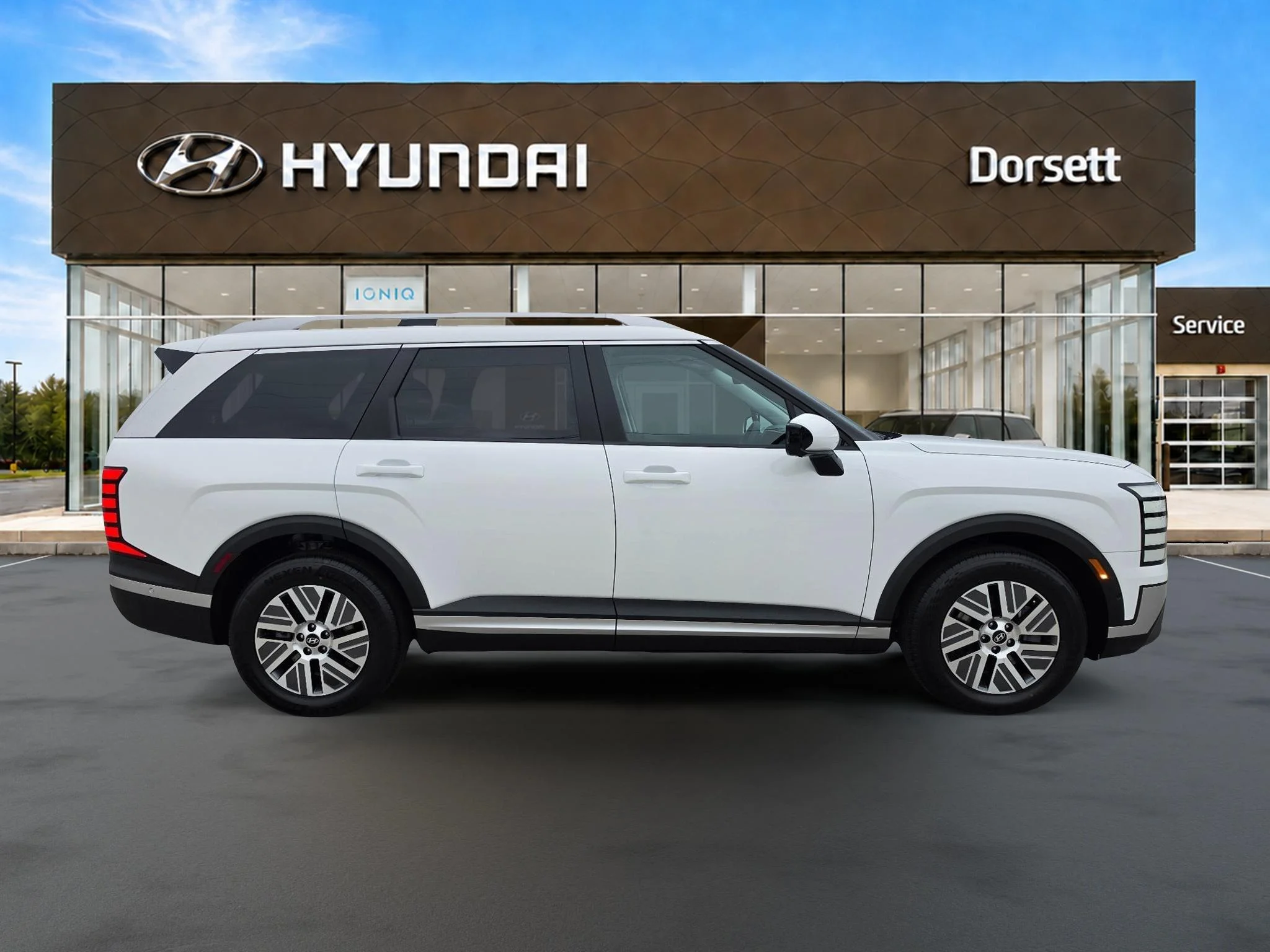 New 2027 Creamy White Pearl Hyundai SEL Premium 7P image 7