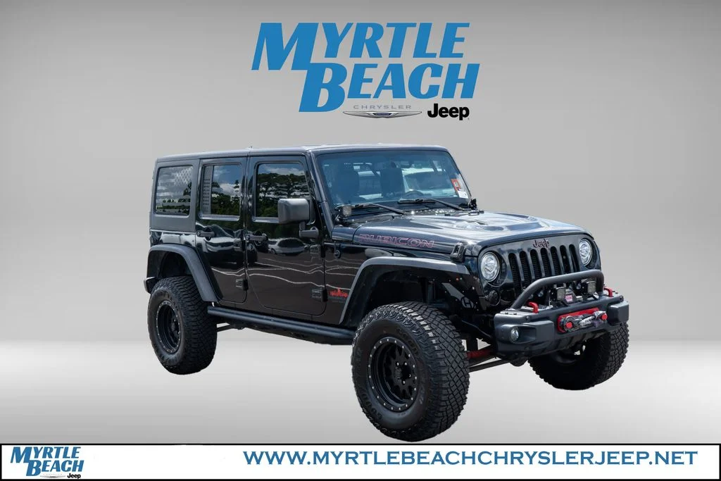 Used 2017 Black Clearcoat Jeep Unlimited Rubicon image 8