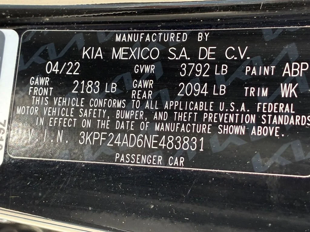 Used 2022 Aurora Black Kia LXS image 54