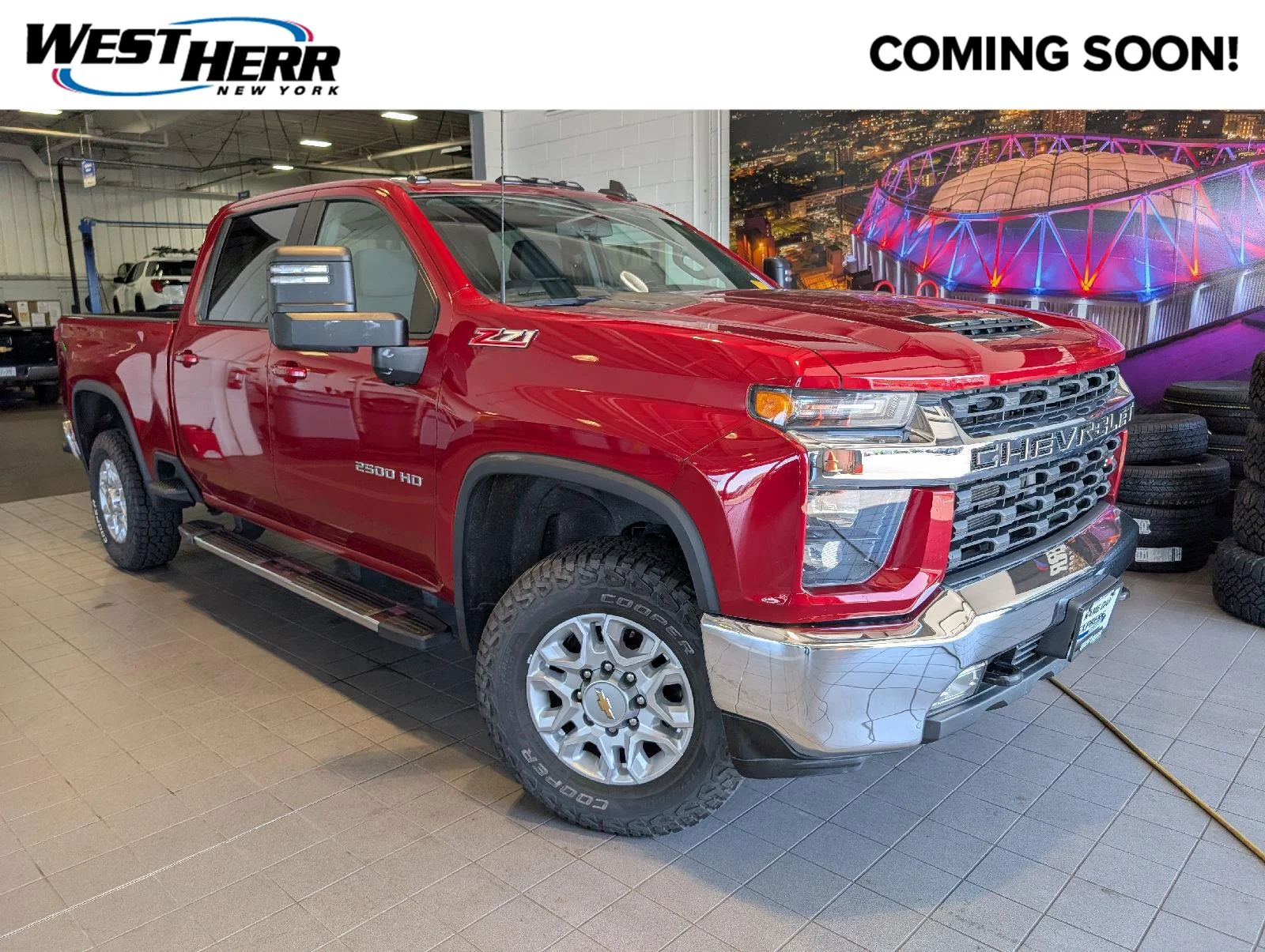 Used 2023 Cherry Red Tintcoat Chevrolet LT image 1