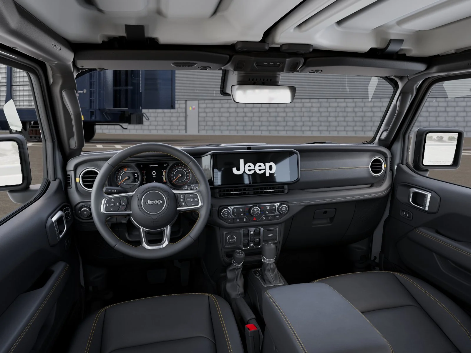 New 2026 Bright White Clear-Coat Exterior Paint Jeep Sahara image 8