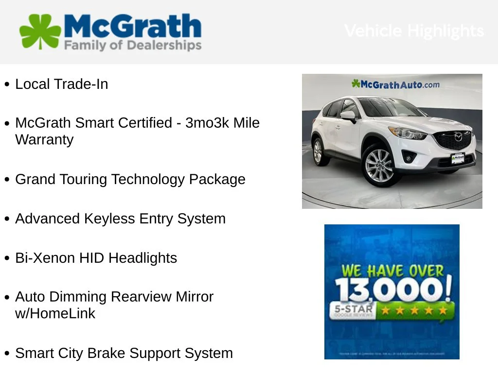 Used 2014 White Mazda Grand Touring image 3