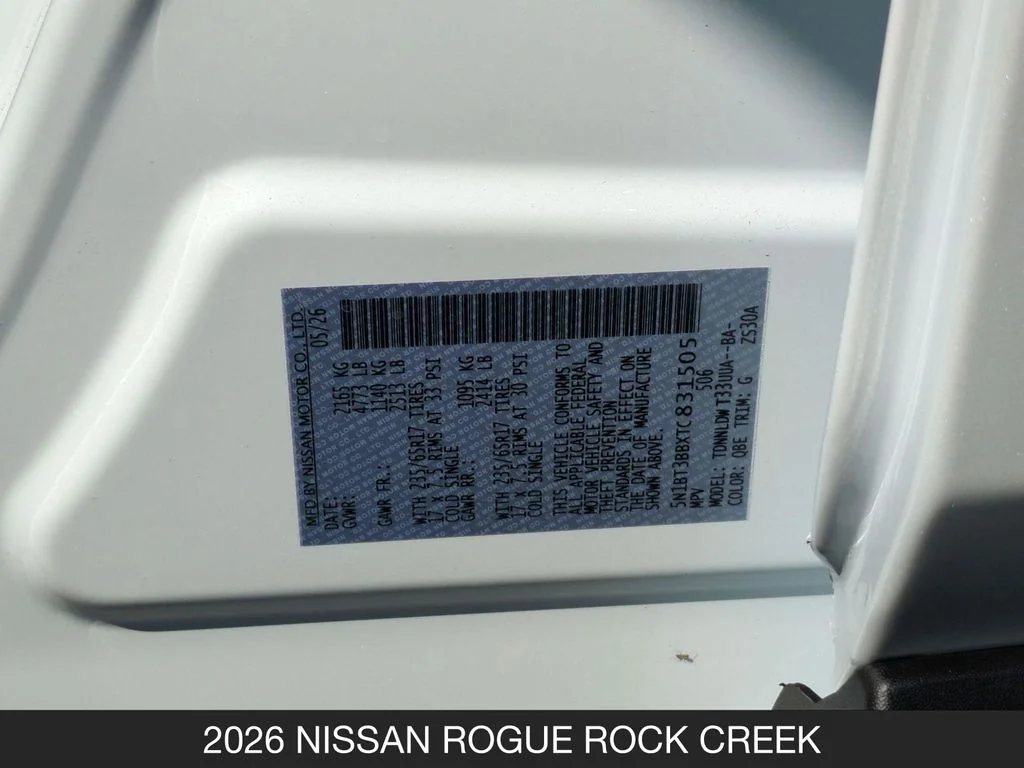 New 2026 White Nissan Rock Creek image 26