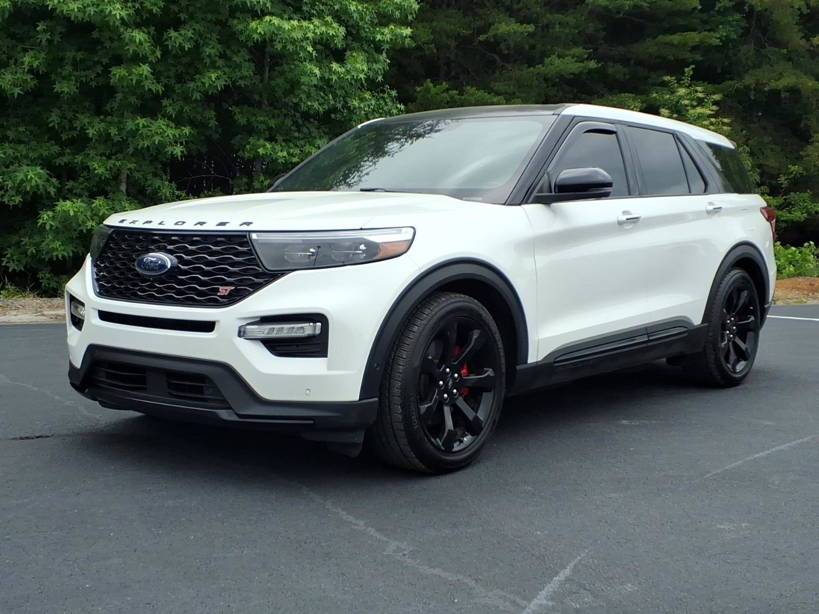Used 2021 Star White Metallic Tri-Coat Ford ST image 1