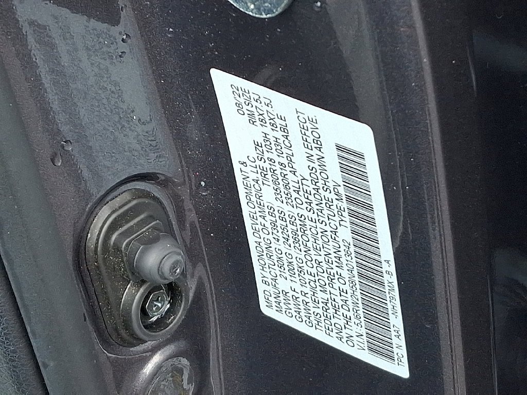 Certified Used 2022 Modern Steel Metallic Honda AWD EX image 60
