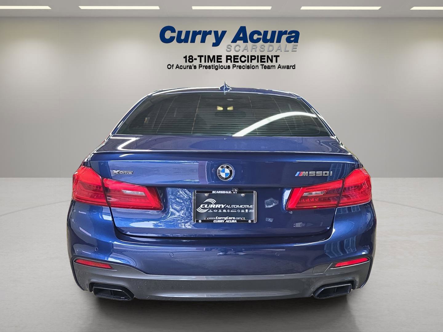Used 2018 Blue BMW M550i xDrive image 4