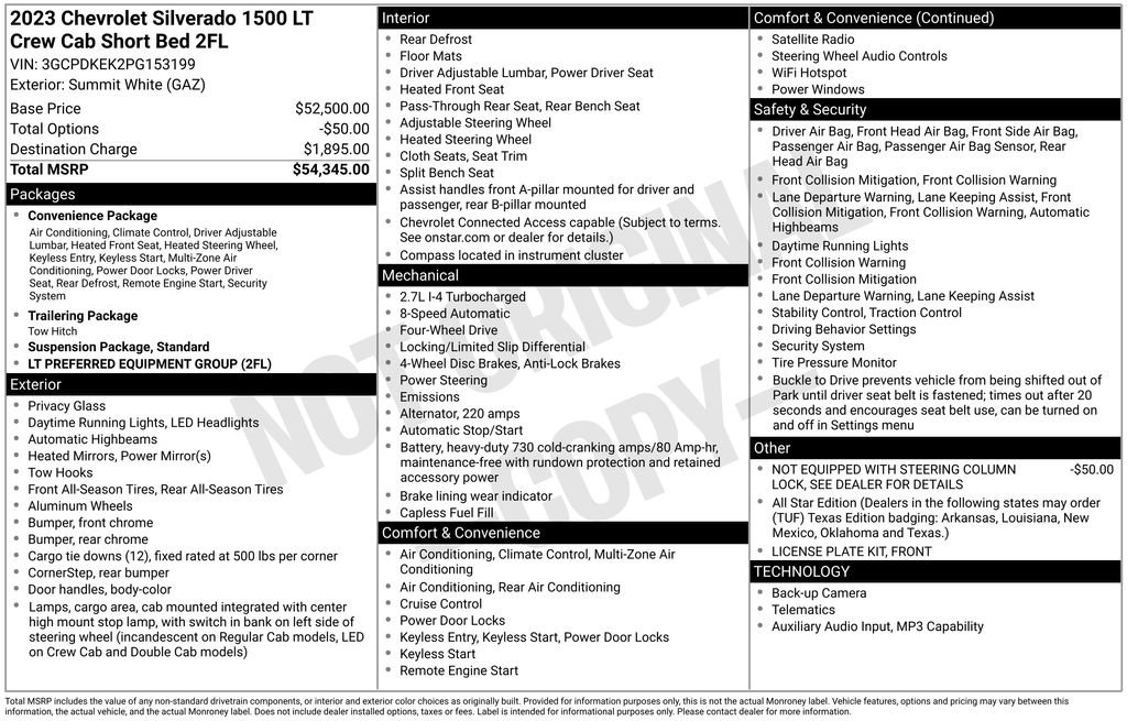 Used 2023 Summit White Chevrolet LT image 6