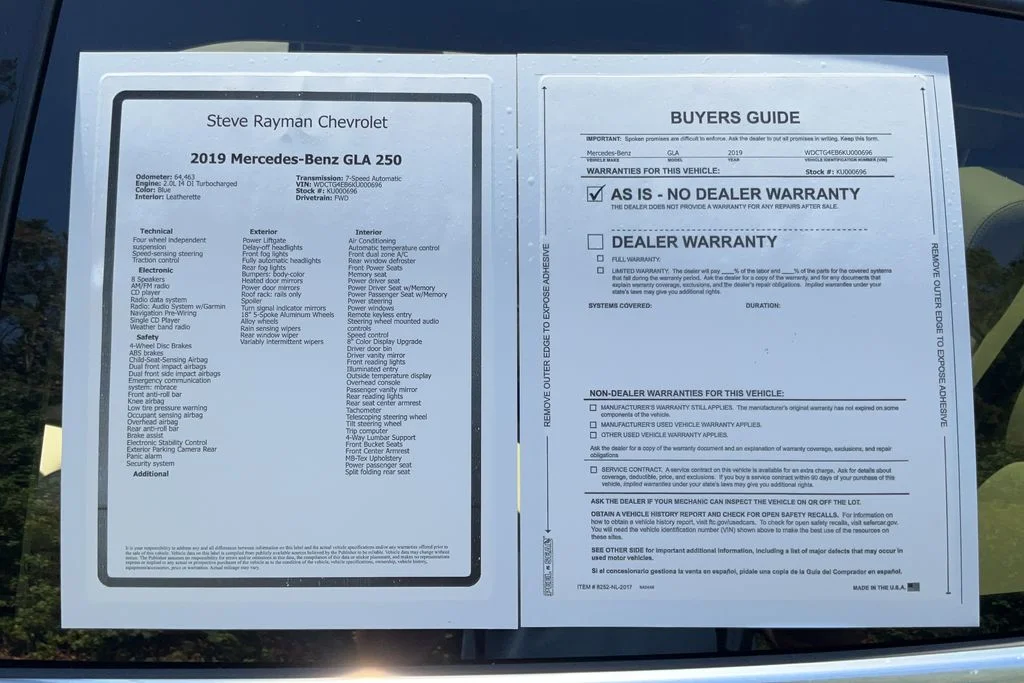 Used 2019 Blue Mercedes-Benz GLA 250 image 24