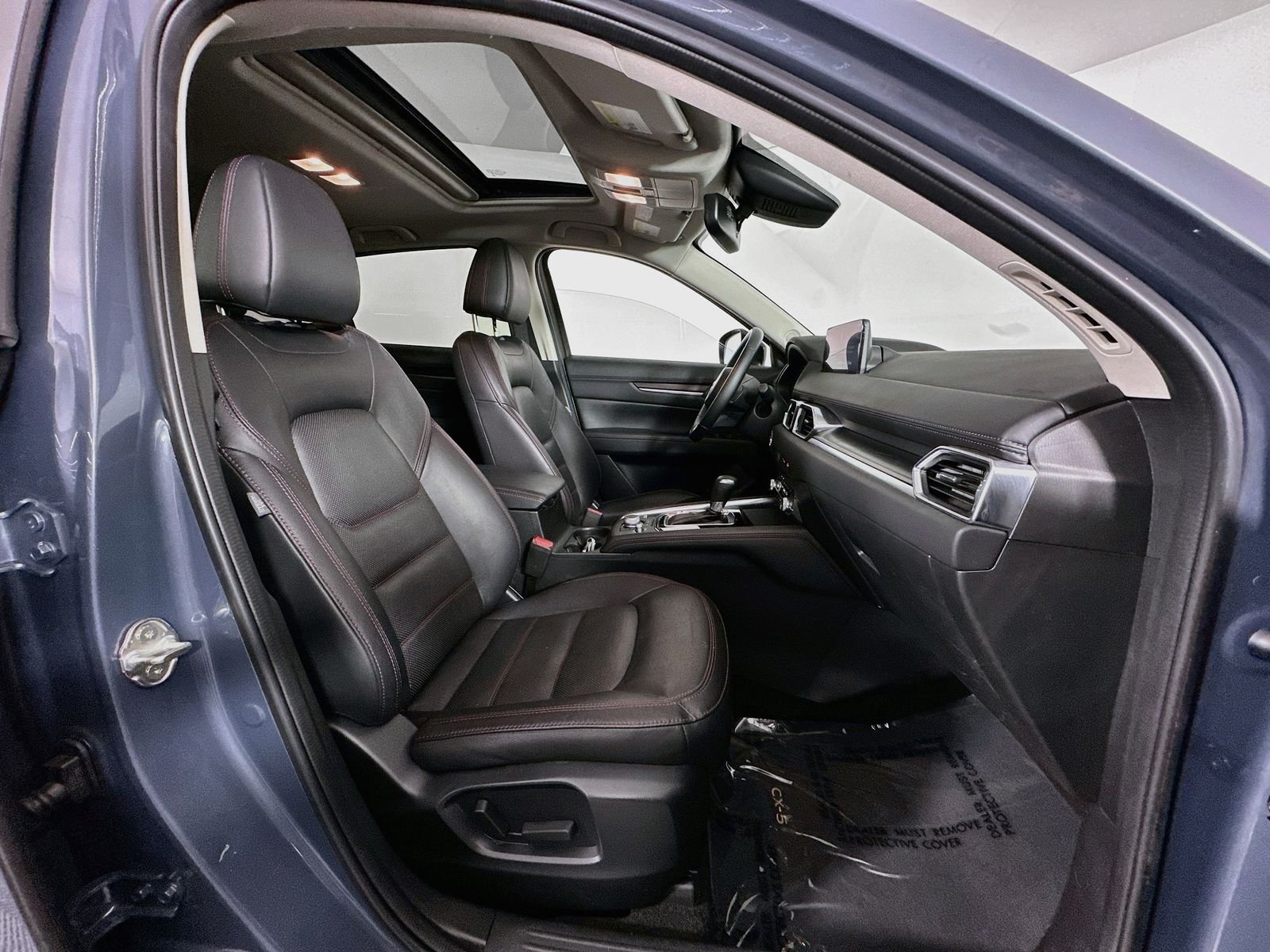 Used 2022 Gray Mazda 2.5 S Carbon Edition One Owner Sunroof Radar Cruise image 29