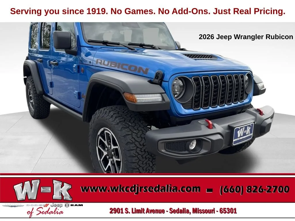 New 2026 Blue Jeep Rubicon image 1