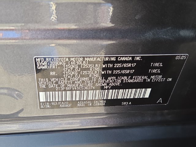 Used 2025 Magnetic Gray Metallic Toyota XLE image 7