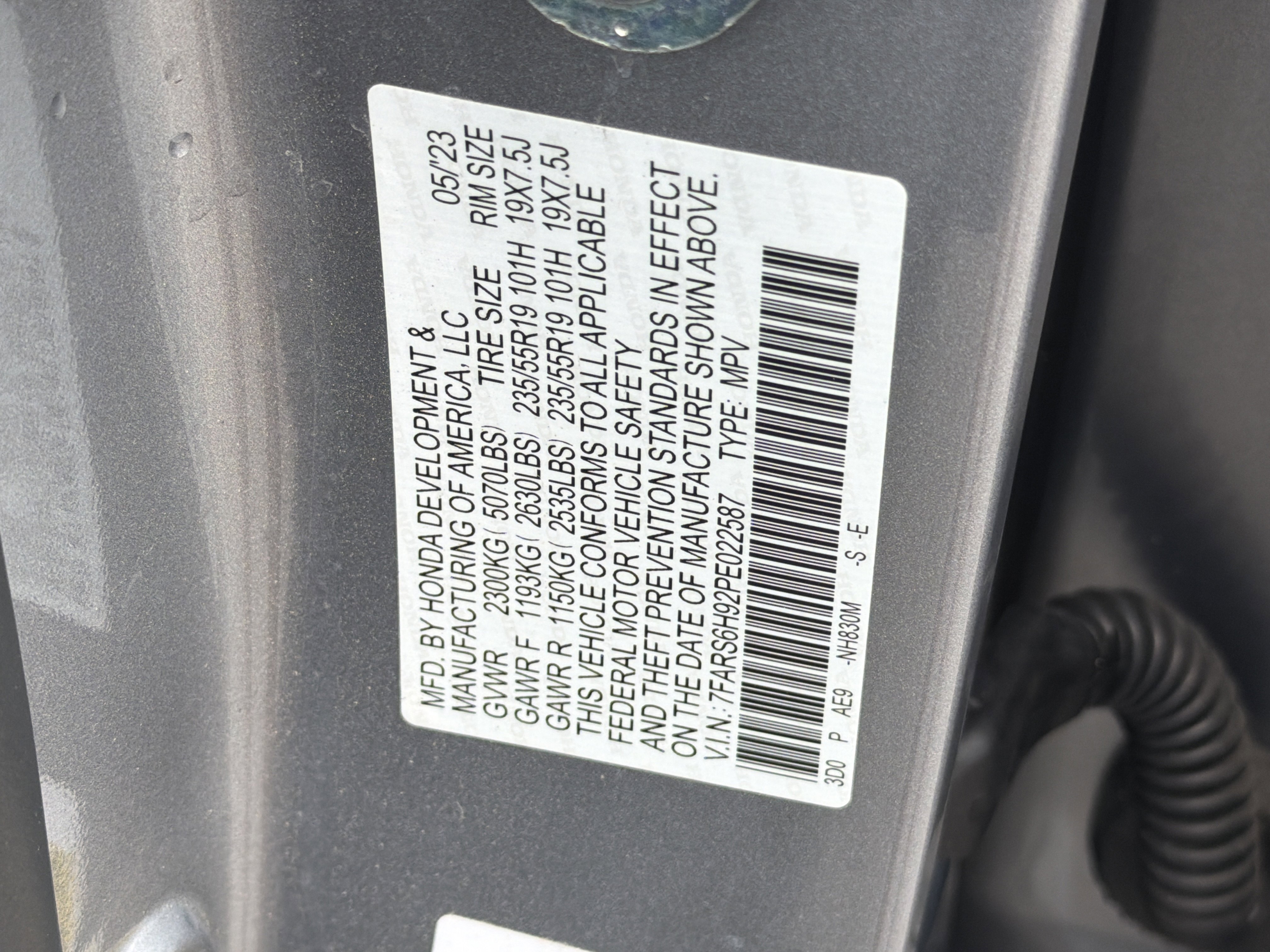 Used 2023 Lunar Silver Metallic Honda Sport Touring image 36