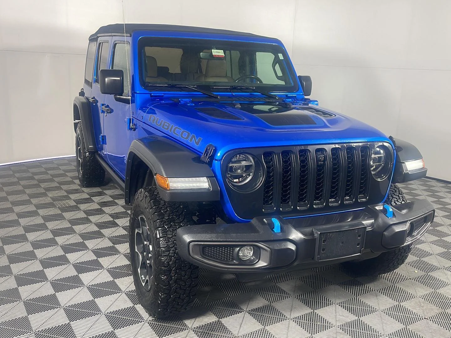 Used 2021 Hydro Blue Pearlcoat Jeep Unlimited Rubicon image 4