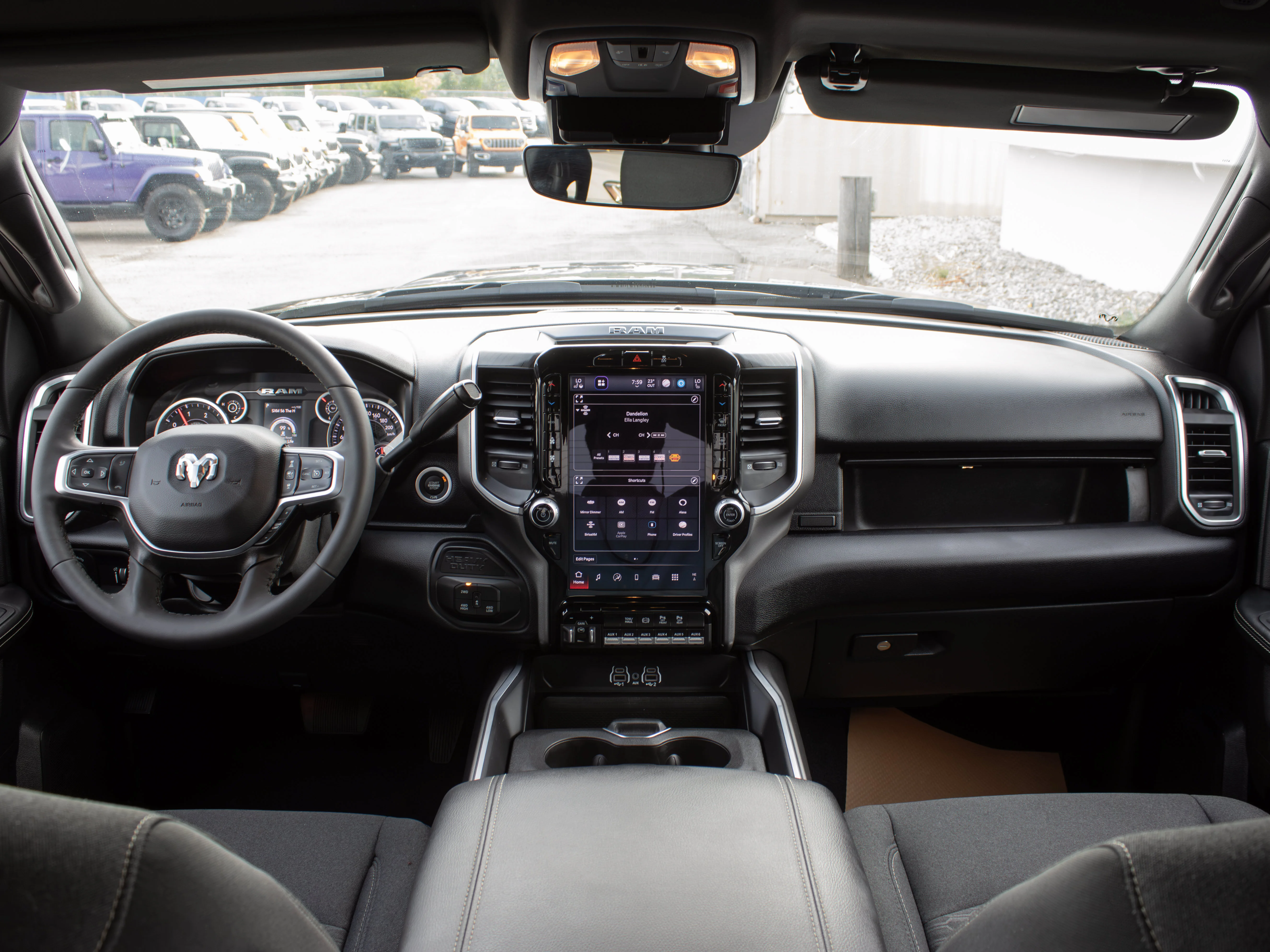 Used 2025 Grey RAM Big Horn* Night Edition | Heated Seats & Wheel | Alpine Audio | Remote Start | image 3