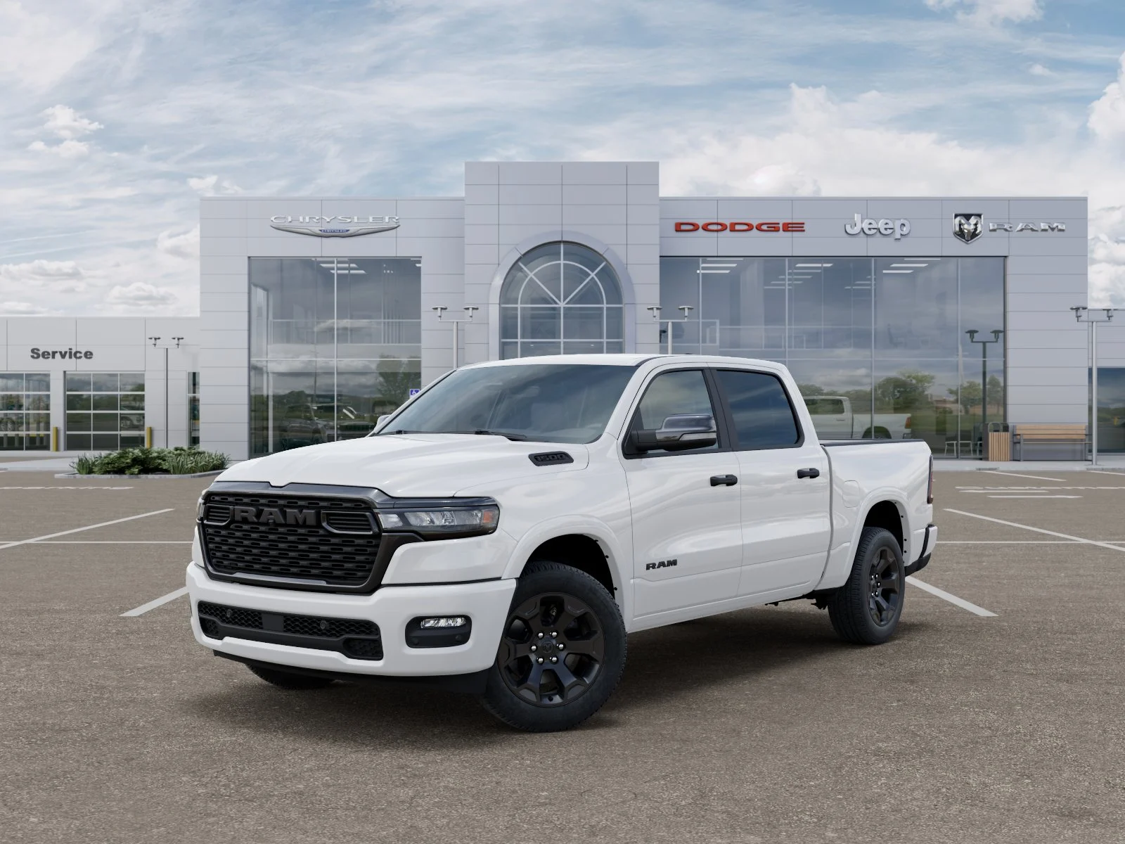 New 2027 Bright White Clear-Coat Exterior Paint RAM Big Horn/Lone Star image 27