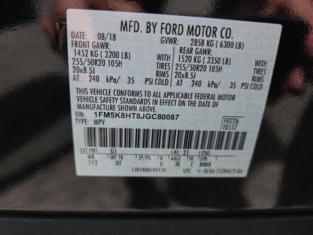 Used 2018 Shadow Black Ford Platinum image 16