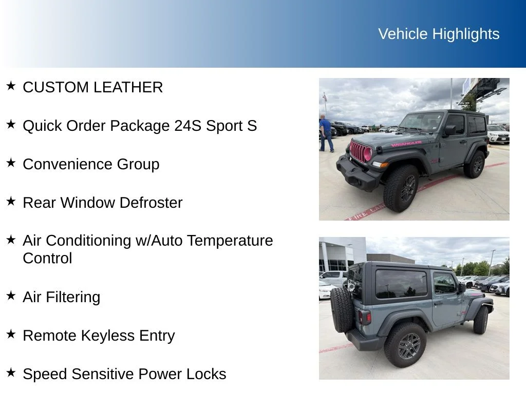 Used 2024 Gray Jeep Sport S image 5