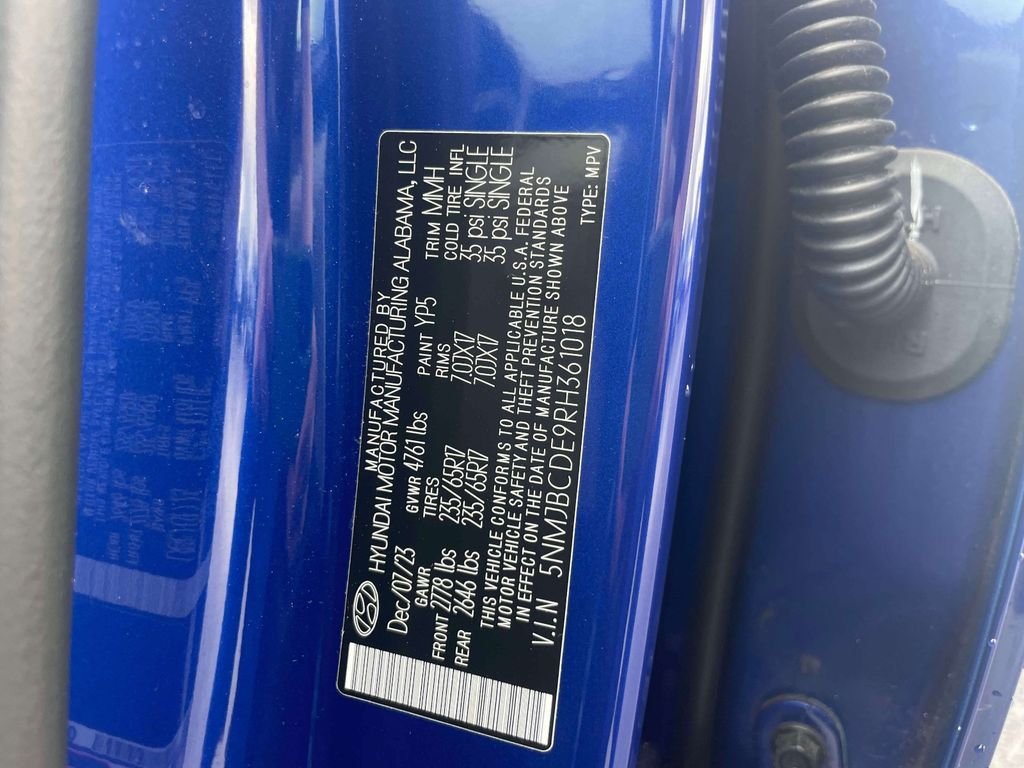 Certified Used 2024 Blue Hyundai SEL image 18