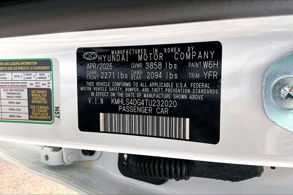 New 2026 Serenity White Hyundai SEL Sport image 16