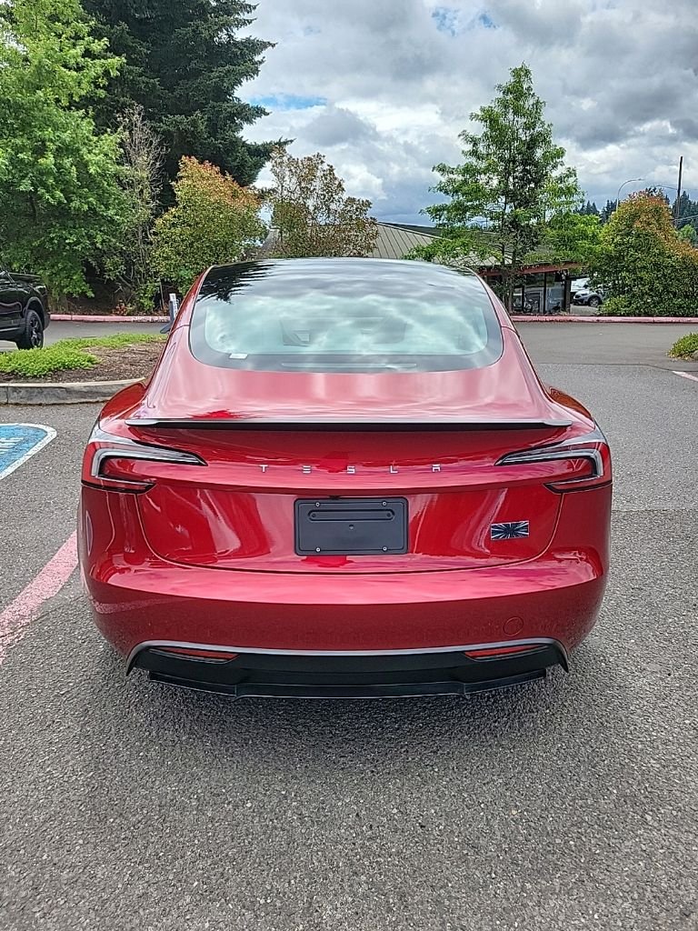 Used 2025 Red Tesla Performance image 6