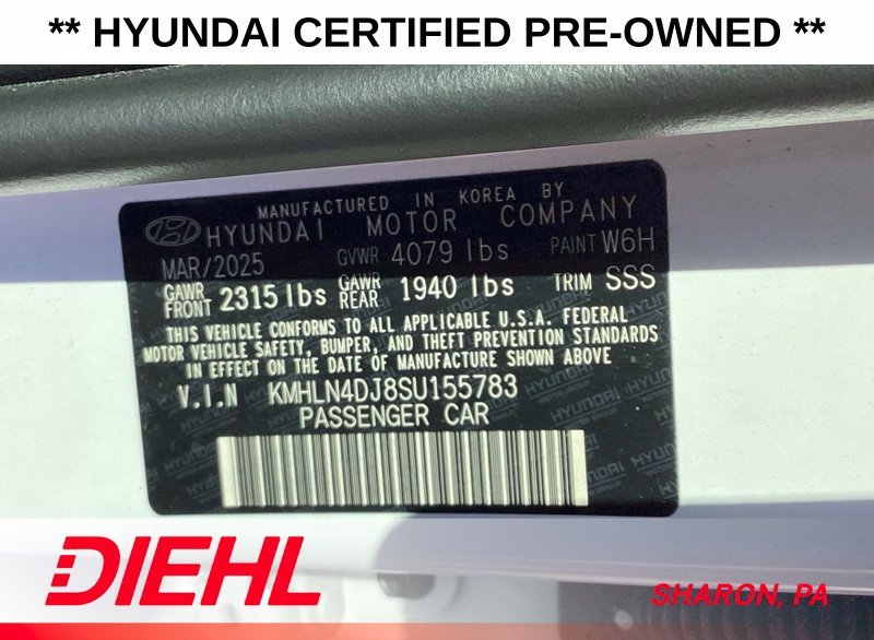 Certified Used 2025 White Hyundai Limited image 19