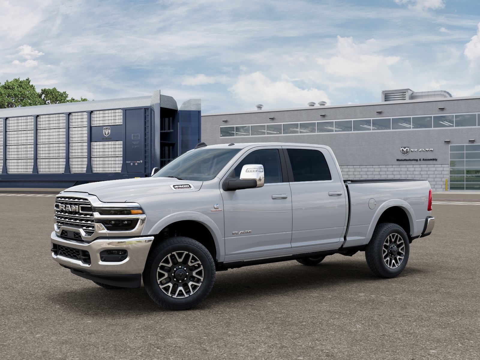 New 2026 Bright White Clear-Coat Exterior Paint RAM Longhorn image 1
