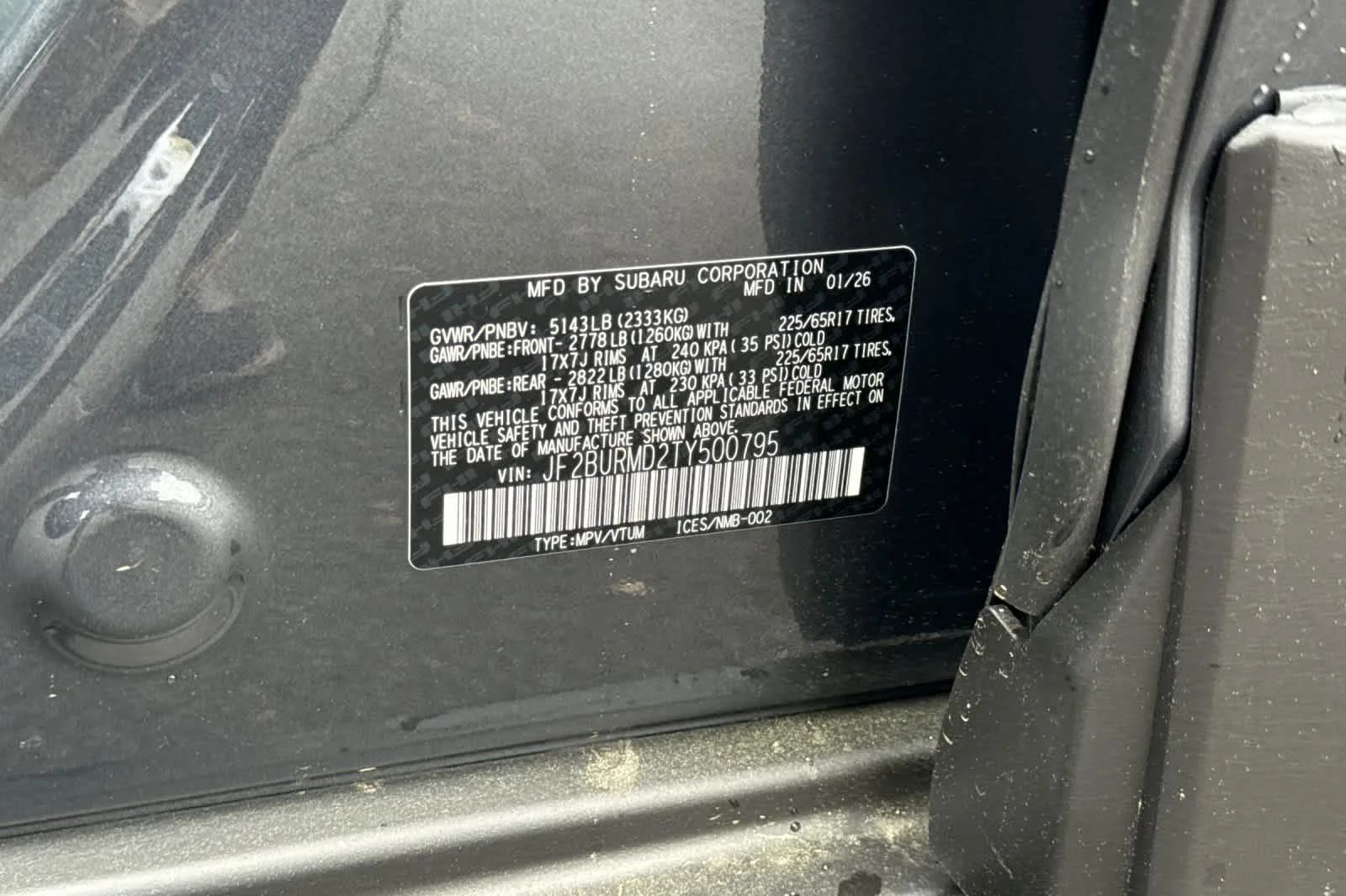 New 2026 MAGNETITE GRAY METALLIC Subaru Wilderness image 27