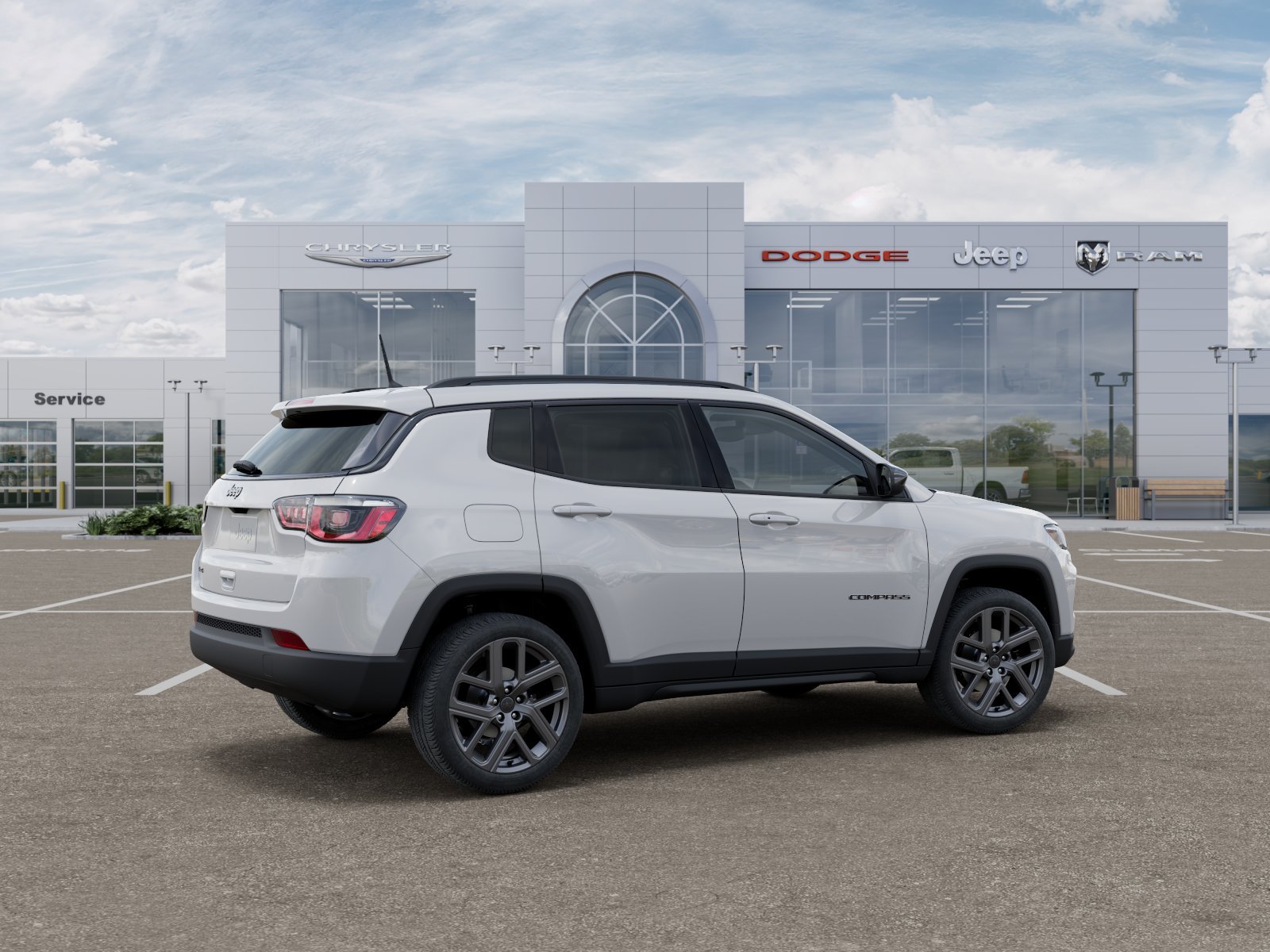 New 2026 Bright White Clear-Coat Exterior Paint Jeep Latitude image 7