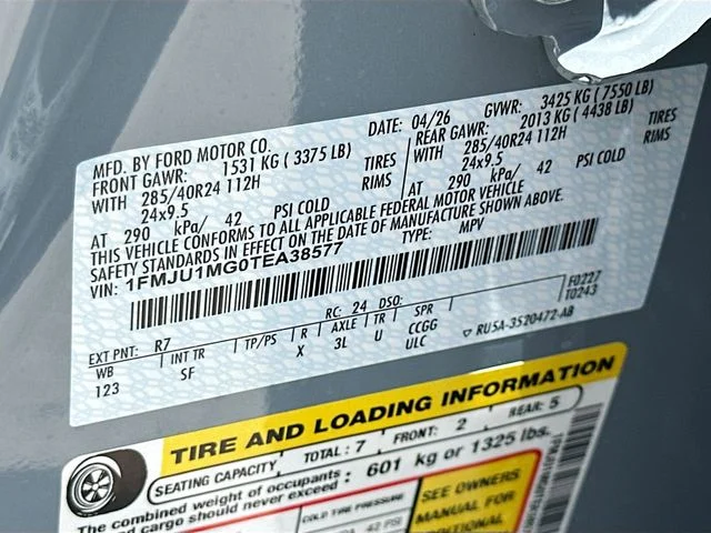 New 2026 Gray Metallic Ford Platinum image 20