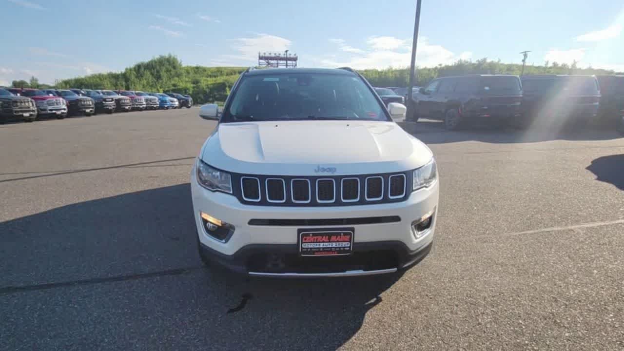Used 2021 Pearl White Tri-Coat Jeep Limited image 3