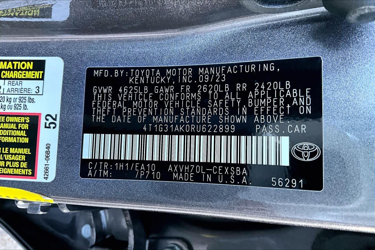 Used 2024 Predawn Gray Mica Toyota Hybrid SE image 35