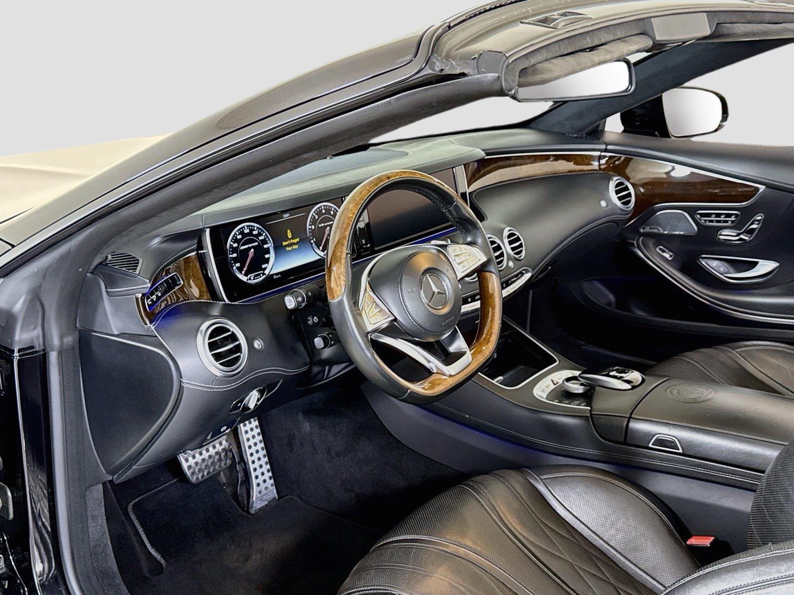 Used 2017 Obsidian Black Metallic Mercedes-Benz AMG® S 63 Conv | $187k MSRP | Designo Leather | Warmth & Comfort image 14