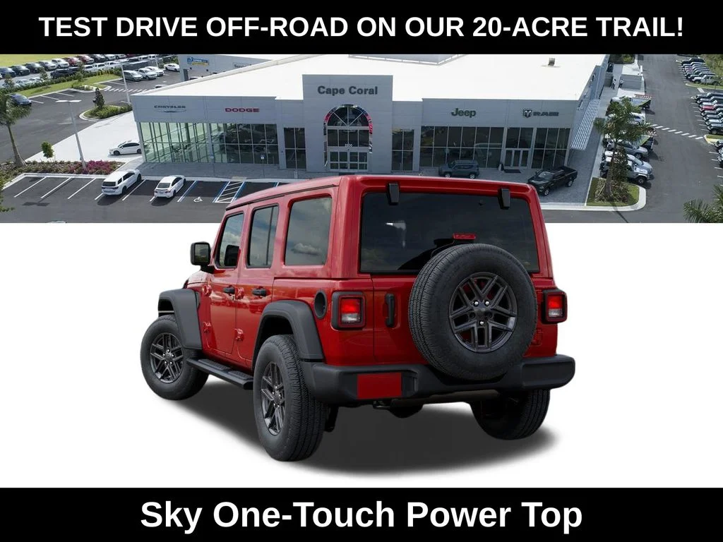 New 2026 Firecracker Red Clear-Coat Exterior Paint Jeep Sport S image 3