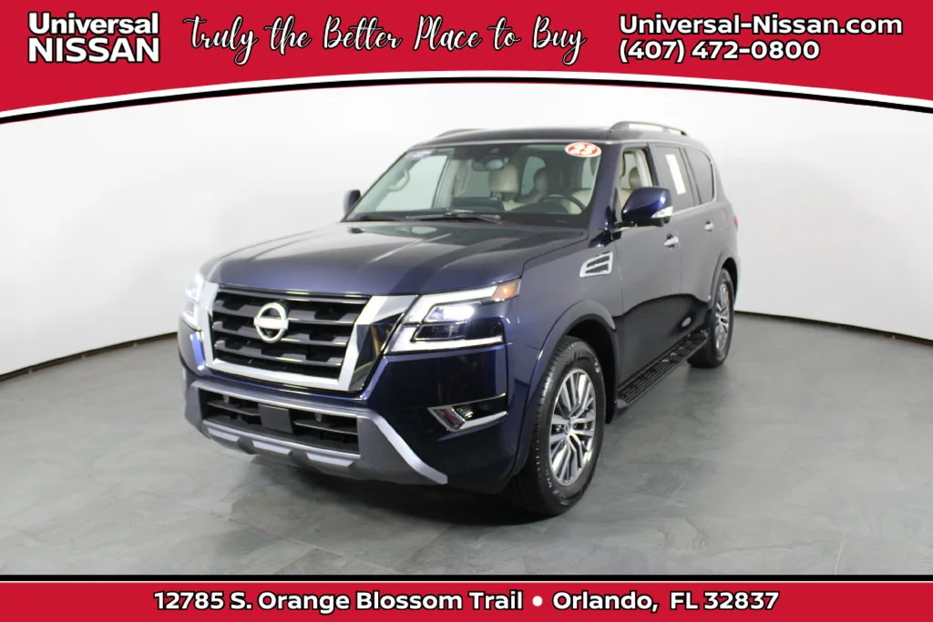Certified Used 2023 Blue Nissan SL image 1