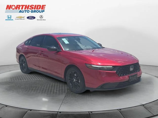 Certified Used 2025 Radiant Red Metallic Honda SE image 1