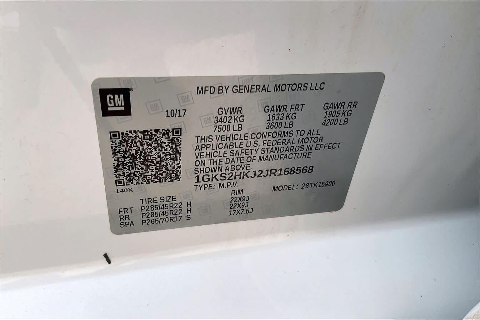 Used 2018 WHITE FROST TRICOAT GMC Denali image 34