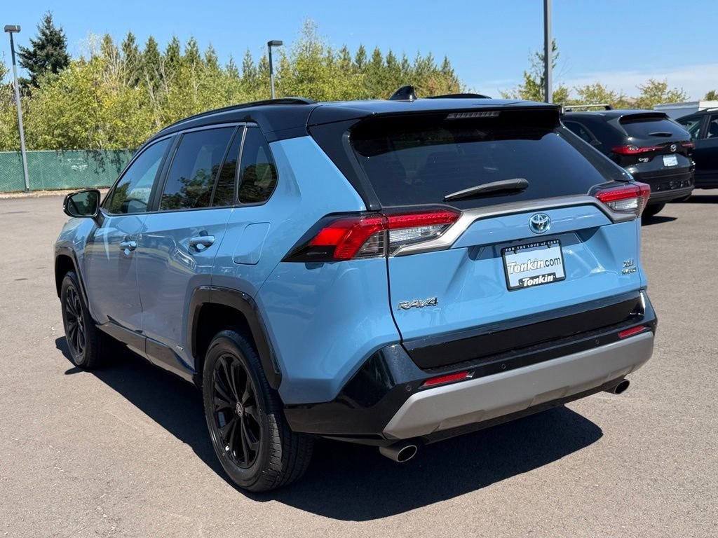 Used 2022 Cavalry Blue/Midnight Black Metallic Toyota XSE image 5
