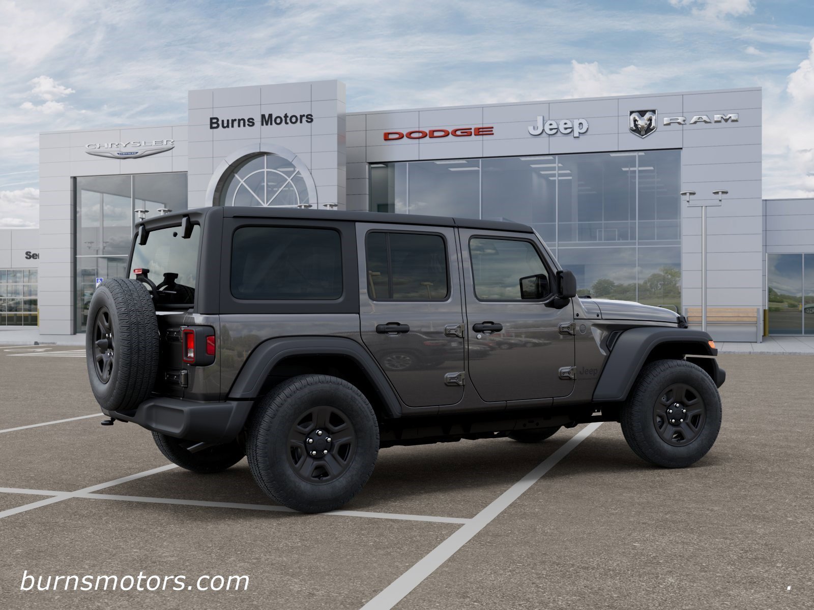 New 2026 Granite Crystal Metallic Clear-Coat Exterior Paint Jeep Sport 4-Door image 4