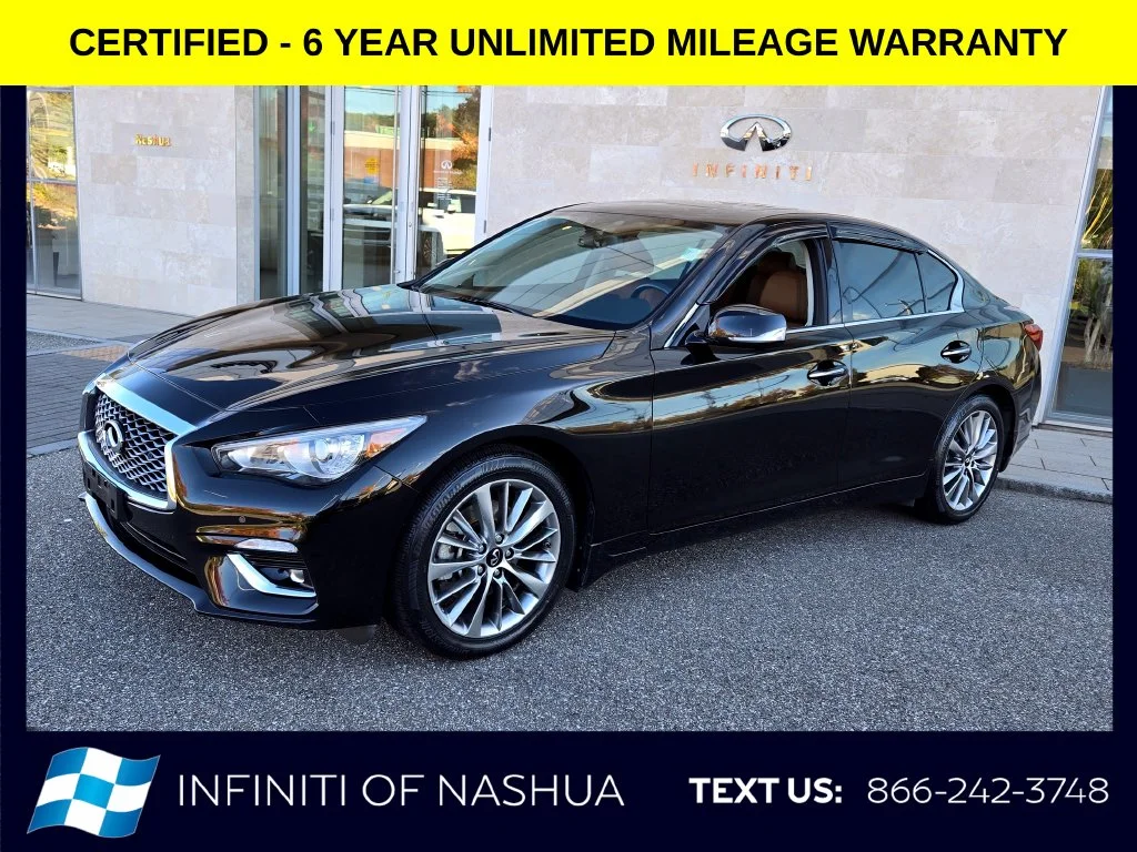 Certified Used 2024 Black INFINITI LUXE image 2