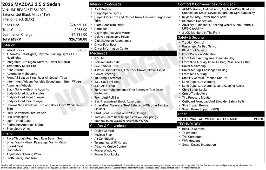 Certified Used 2026 Black Mazda 2.5 S image 35