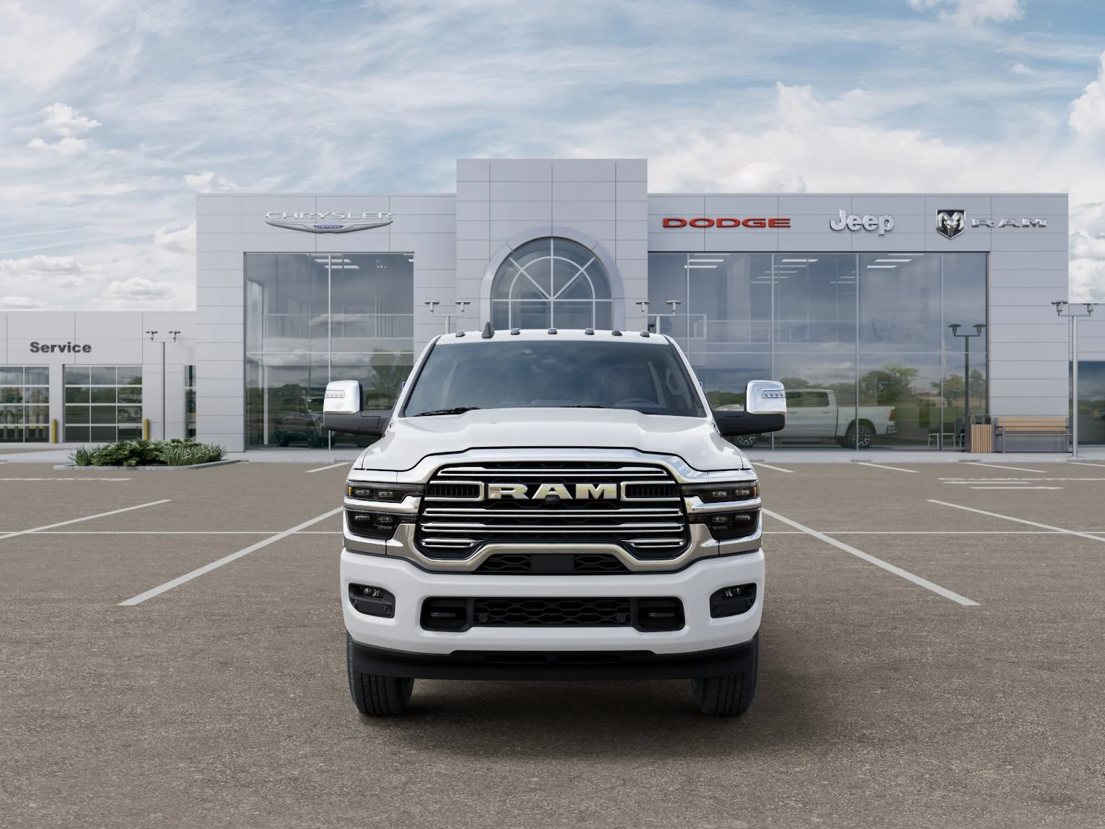 New 2026 Bright White Clear-Coat Exterior Paint RAM Laramie image 33