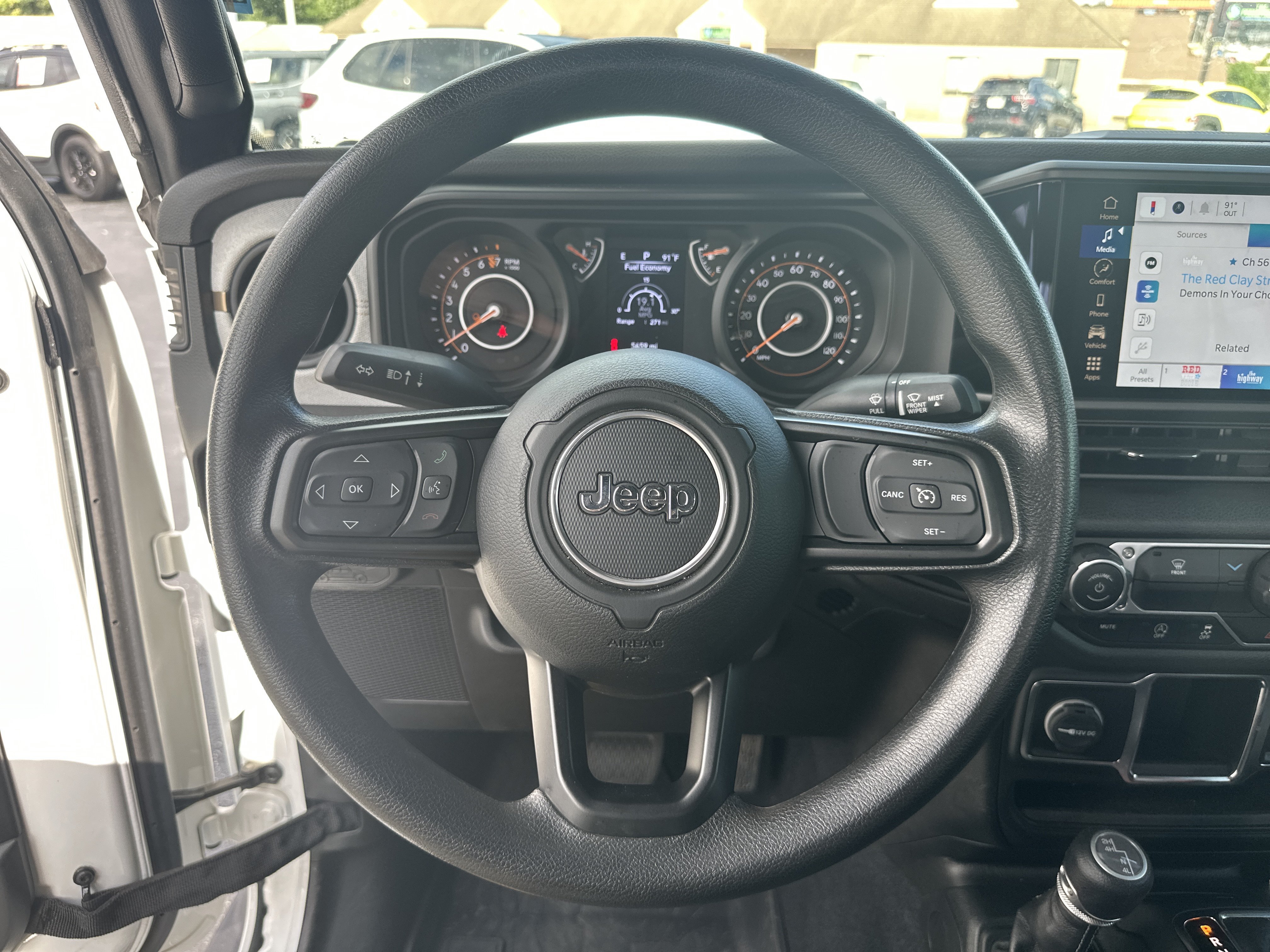 Used 2024 Bright White Clearcoat Jeep Sport image 27