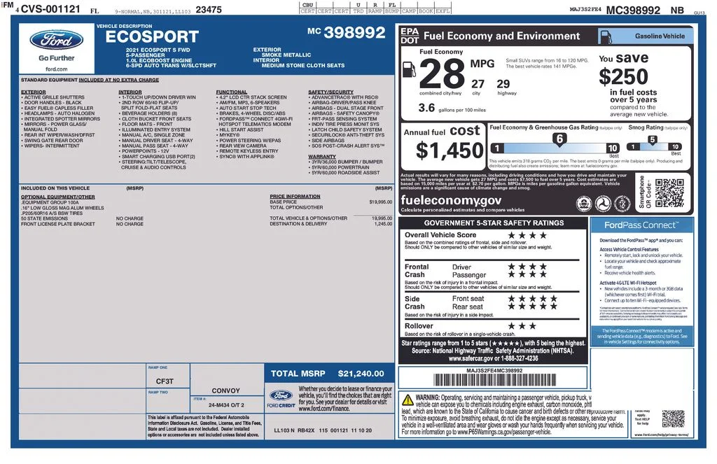 Certified Used 2021  Ford S image 8