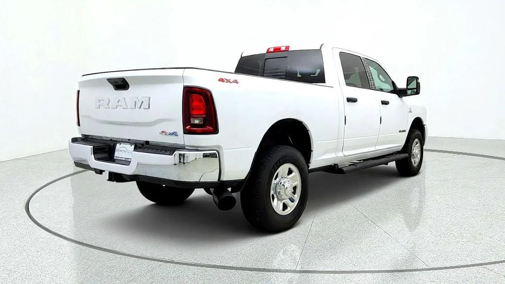 Used 2025 Bright White Clearcoat Ram Tradesman 4x4 Crew Cab 6
