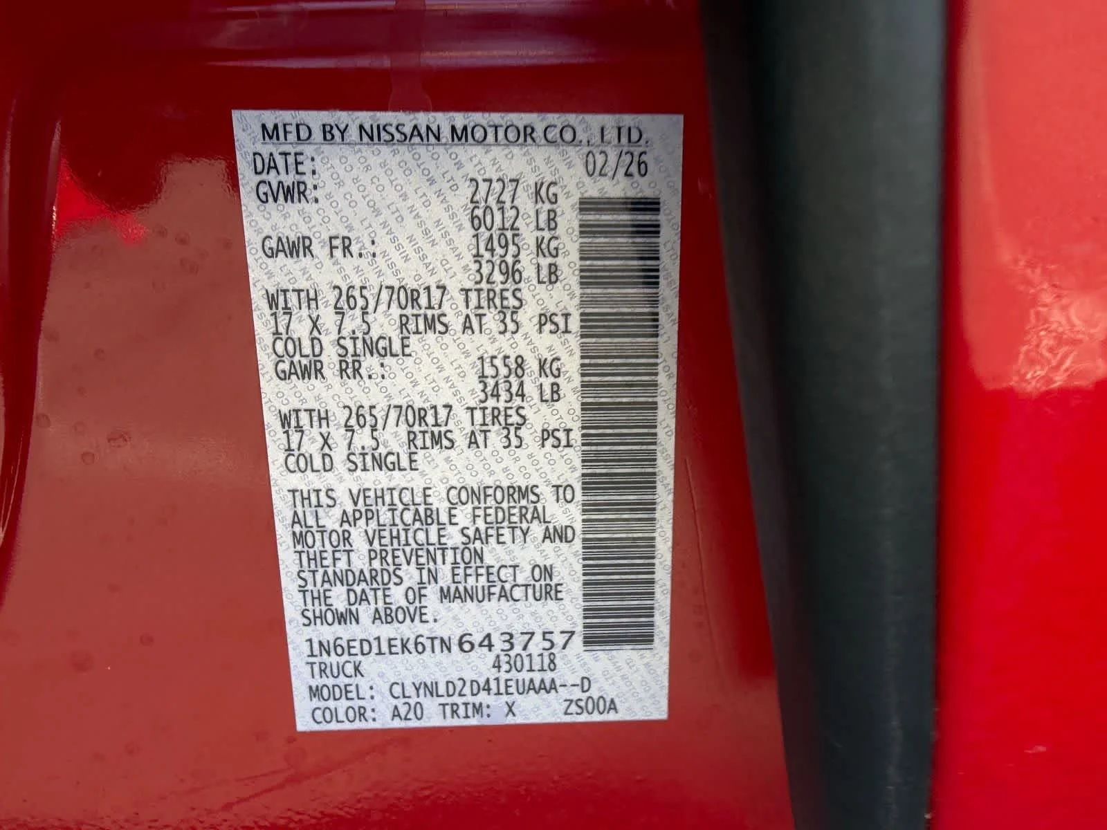 Certified Used 2026 Red Alert Nissan PRO-4X image 32