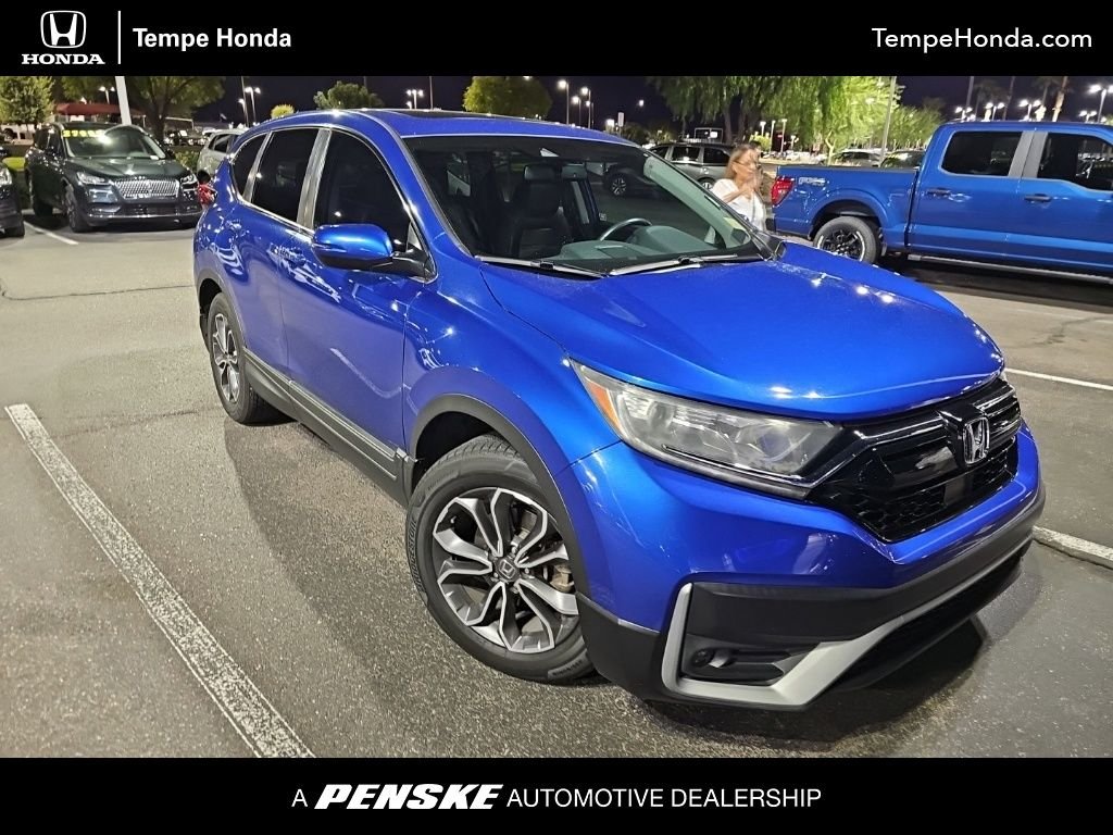 Certified Used 2020 Aegean Blue Metallic Honda EX-L image 1
